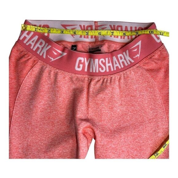 Gymshark Women's Pull-On Flex Compression Leggings Heather Coral Small Booty - Picture 2 of 7